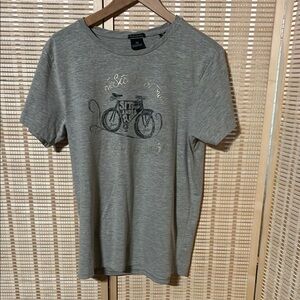 Scotch & Soda Gray Graphic T-Shirt
